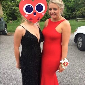 Elegant Red Evening Dress